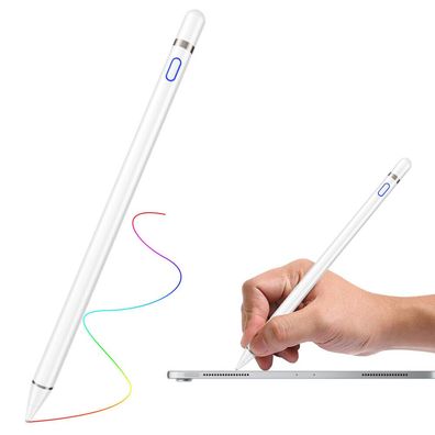 Universal Digital Stylus Pen Eingabestift Touch Stift für iPhone iPad Samsung Weiß