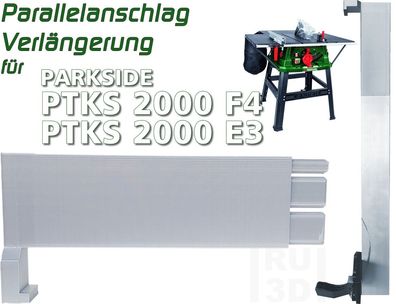 Parallelanschlag Verlängerung Anschlag Tischkreissäge Parkside PTKS 2000 G4 + E3