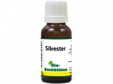 Bio-Bachblüten Silvester Ergänzungsfuttermittel 20 ml