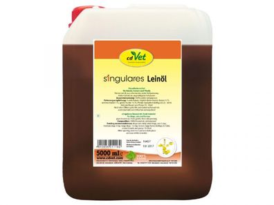 Singulares Leinöl Einzelfuttermittel 5 Liter