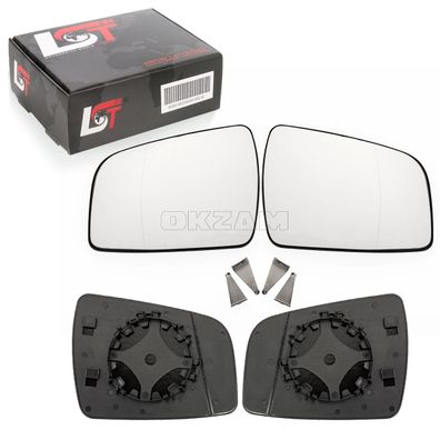 2x Außenspiegel Spiegelglas asphärisch links rechts Set für Opel Zafira B 08-15