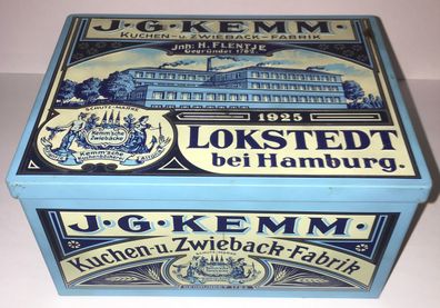 Blechdose / Kuchendose von J. G. Klemm Kuchen- u. Zwieback - Fabrik 1925, Reto 2005