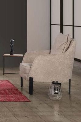 Sessel Einsitzer 1 Sitzer Polster Sitz Designer Textil Sitz Stoff Modern neu
