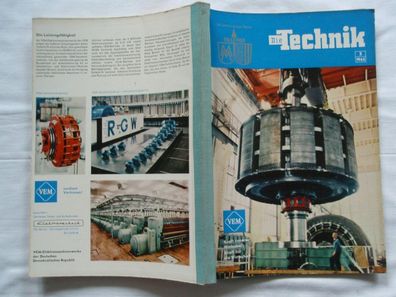 die Technik 1965 , DDR Sonderheft Leipziger Frühjahrs Messe, Reklame Werbung VEB