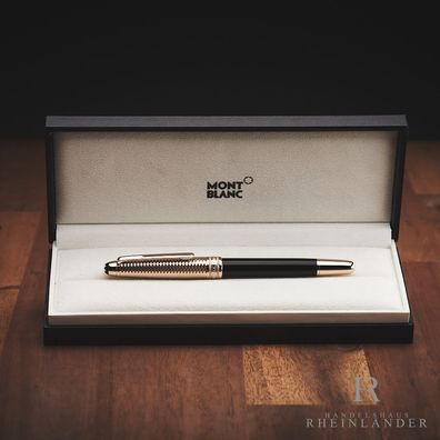 Montblanc Meisterstück Solitaire Doue Geometry Champagne Rollerball ID 118093