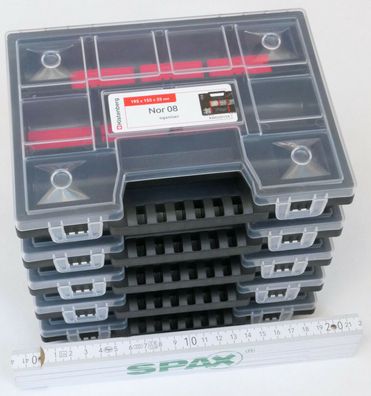 5 x Sortimentskasten Sortierbox Set Werkzeugorganizer Kleinteile Magazin NOR8