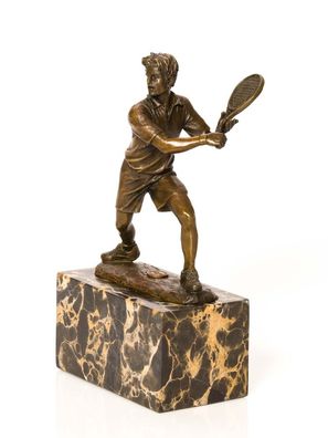 Bronzeskulptur Tennisspieler Tennis Pokal Skulptur Trophäe Verein Statue Preis