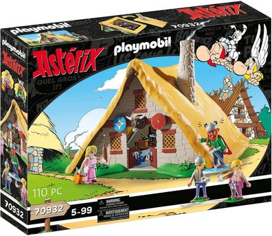 Playmobil Asterix 70932 Hütte des Majestix, Spielzeug für Kinder ab 5 Jahren