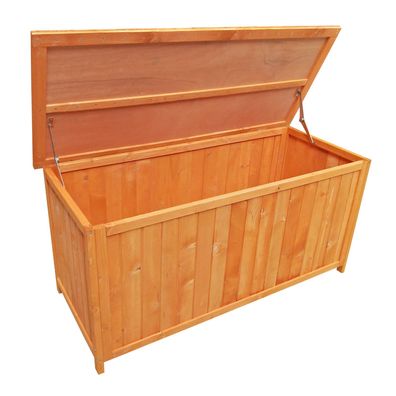 Wiltec Gartenbox Holz Deckel Gartentruhe Auflagenbox Kissenbox Aufbewharungsbox