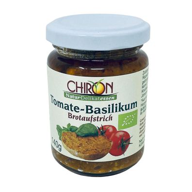 CHIRON Naturdelikatessen Bio Tomate-Basilikum Brotaufstrich kbA 140 g