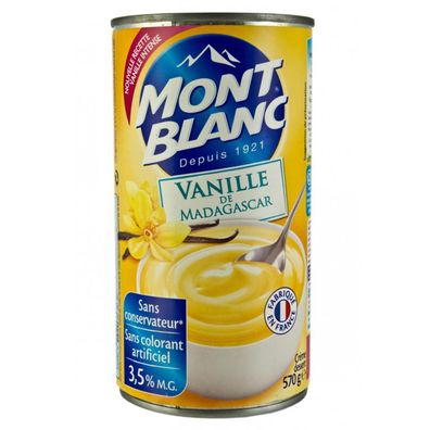 Mont Blanc Creme Vanille - Vanille Dessert Creme 570 Gramm