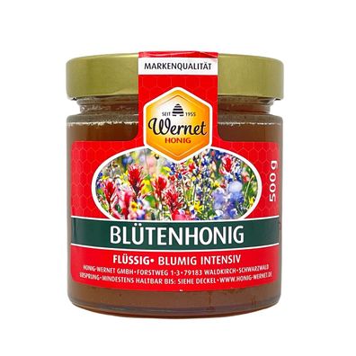Honig Wernet Traditionsimker im Schwarzwald Blütenhonig im 500 g Glas