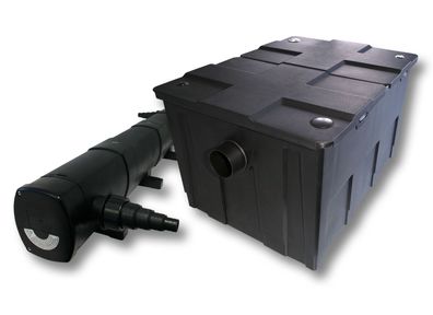 Set SunSun: 60000l Bio Teichfilter 72W UVC Teichklärer 5m Teichschlauch 625