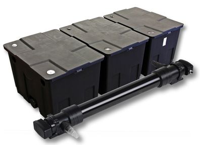 SunSun 3-Kammer Filter Set für 90000l Teich mit 72W UVC 6er Serie Teichklärer