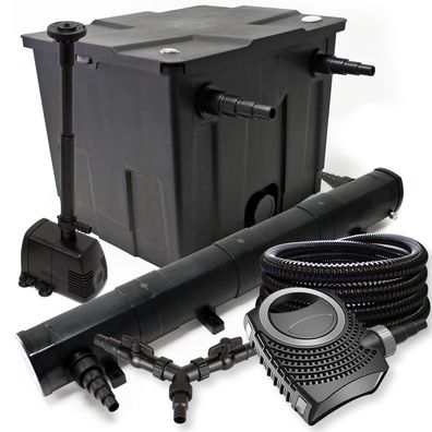Filter Set 12000l Teich 72W Teichklärer NEO8000 Pumpe 25m Schlauch Springbrunnen