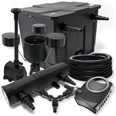 FilterSet 12000l 36W Teichklärer NEO8000 Schlauch Skimmer CSP250 Springbrunnen