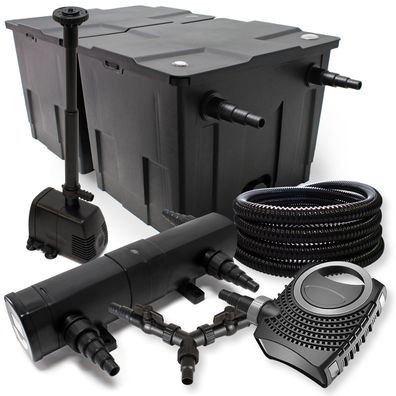 SunSun Filter Set 60000l Teich 18W Klärer NEO8000 Pumpe Schlauch Springbrunnen