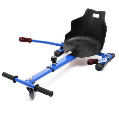 Wiltec Sitzscooter Blau verstellbarer Kartsitz 120kg kompatibel mit Hoverboard