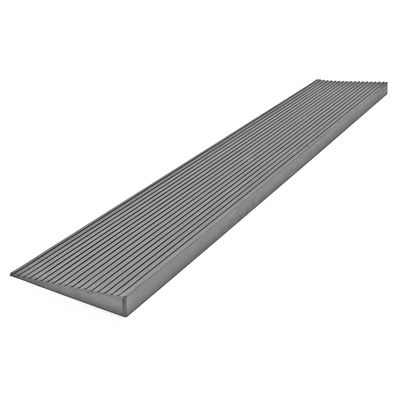 Türschwellenrampe 4 mm x 900 mm grau Kautschuk Rollstuhlrampe Auffahrrampe