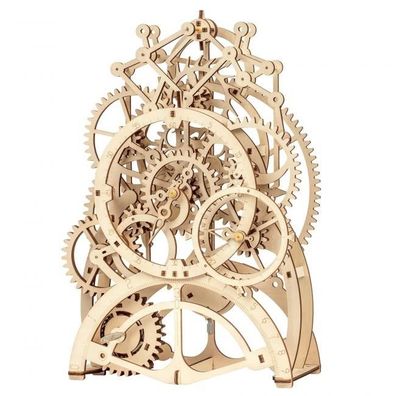 3D Holzpuzzle Pendeluhr - mechanische Uhr zum zusammenstecken
