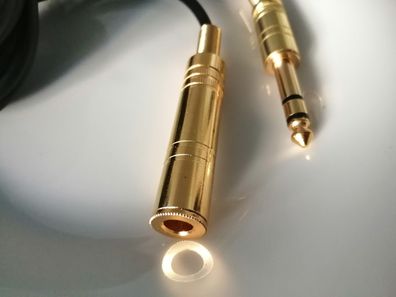 HiFi Klinke Klinken Verlängerung kurz 30cm - 20m 6,3mm Kabel Metall Stecker Kopfhörer