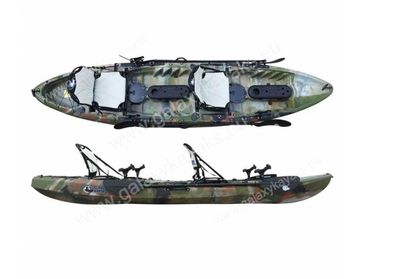 Galaxy Kayaks Tandem Vista HV Angelakajak Zweierkajak fishing Kajak hoher Sitz