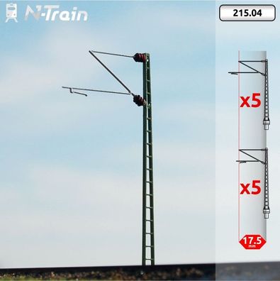 N-TRAIN 21504 N DB - Gittermasten mit Re160 Ausleger - S (10 St.)