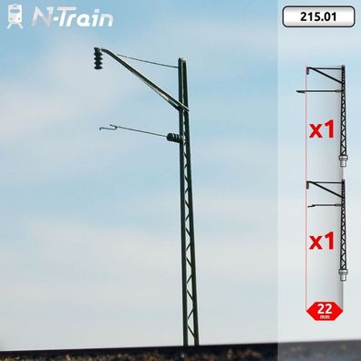 N-TRAIN 21501 N DRG - Gittermasten mit Ausleger (2 St.)