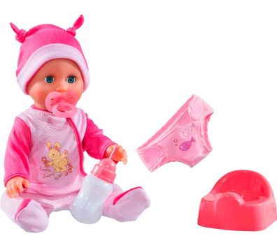 Dolls World BabyPuppe Spielzeug Baby Lebensecht mit Trink und Nässfunktion