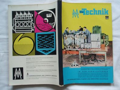die Technik 1963 , DDR Sonderheft Leipziger Frühjahrs Messe, Reklame Werbung VEB