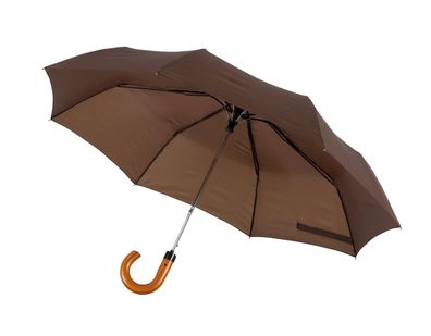 Regenschirm Ø101 cm LORD Taschenschirm mini 0,42kg Automatik Schirm braun