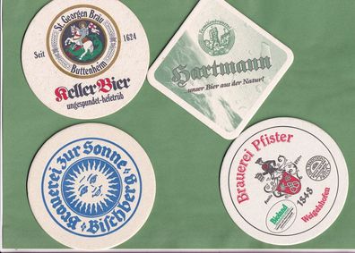 4x Bierdeckel aus dem Bier- Paradies Franken - ungebraucht (8)