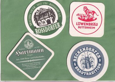 4x Bierdeckel aus dem Bier- Paradies Franken - ungebraucht (10)