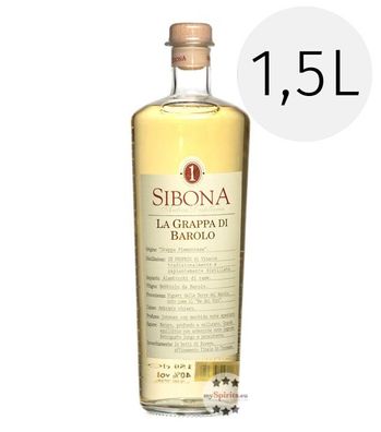 Sibona Grappa di Barolo 1,5l (, 1,5 Liter) (40 % Vol., hide)