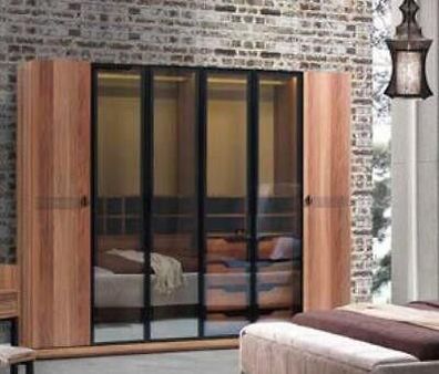 Kleiderschrank Luxus Schrank Möbel Schlafzimmer Schränke Glas Türen Durchsichtig