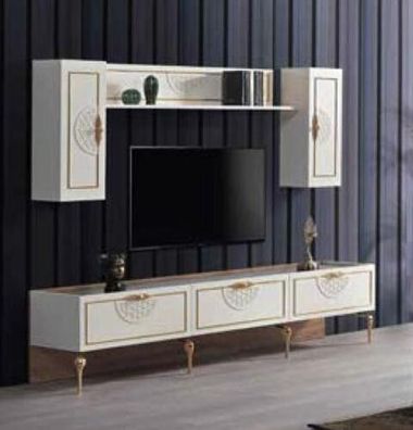 tv Schrank Italienische Möbel Wohnzimmer Kommode Luxus Sideboard wohnwand holz