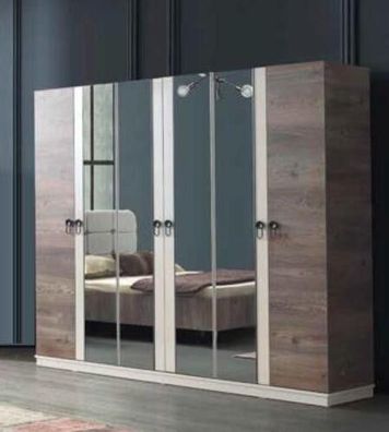 Kleiderschrank Schrank Schlafzimmer Schränke Holz Möbel Italienischer Stil Neu
