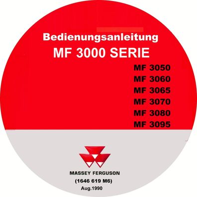 Betriebsanleitung Massey Ferguson MF 3000 Serie