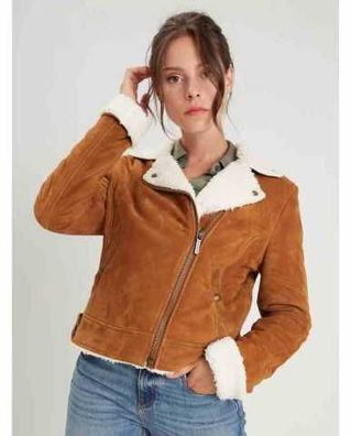 Lederjacke Rose Garden Chloe cognac