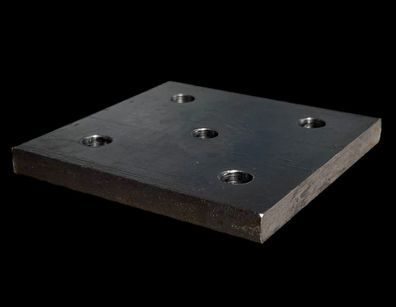 Stahlplatte Ankerplatte gebohrt Fußplatte Kopfplatte Zuschnitte Stahl (Viereckig).