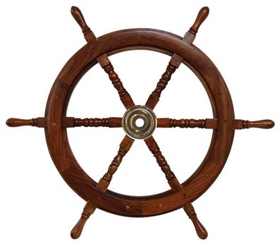 Schiffssteuerrad Schiffsrad Steuerrad Schiff Boot 76cm Holz Maritim wheel