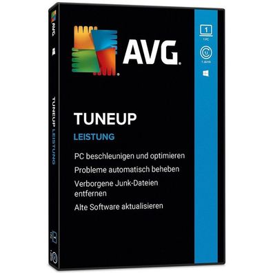 AVG TuneUp - Lizenz für 1 PC - Laufzeit 1 Jahr - Key - PC Download Version