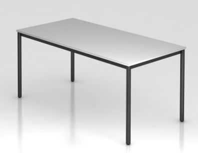 Besprechungstisch Dortmund Konferenztisch 160cm Seminartisch Füße schwarz Tisch