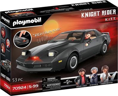 Playmobil 70924 Knight Rider - K.I.T.T., Mit original Licht und Sound, Für Knight ...