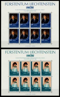Liechtenstein 1982 Nr 797KB-798KB postfrisch S545156