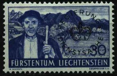 Liechtenstein Dienstmarken 1934 37 Nr 24 ungebraucht X0DBCFE