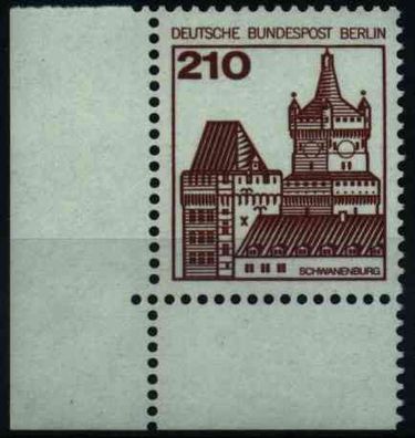 BERLIN DS BURGEN u. Schlösser Nr 589 postfrisch ECKE-UL X0E26AE