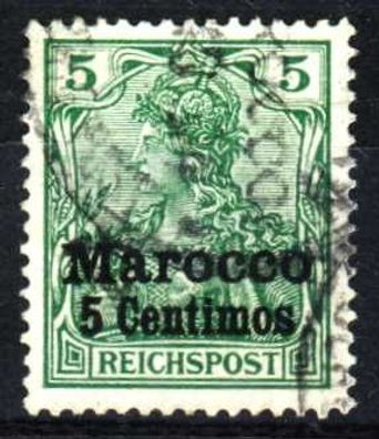 Deutsche Auslandspostämter Marokko Nr 8II gestempelt X1416DE