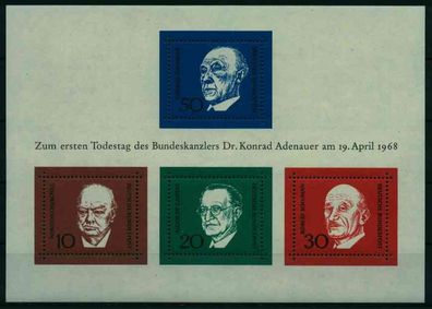 BRD BUND BLOCK Kleinbogen 1949 1989 Block 4 postfrisch X17A9CA