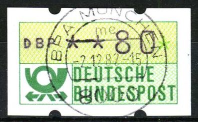 BRD ATM 1981 Nr 1-1-080 zentrisch gestempelt X1F3272